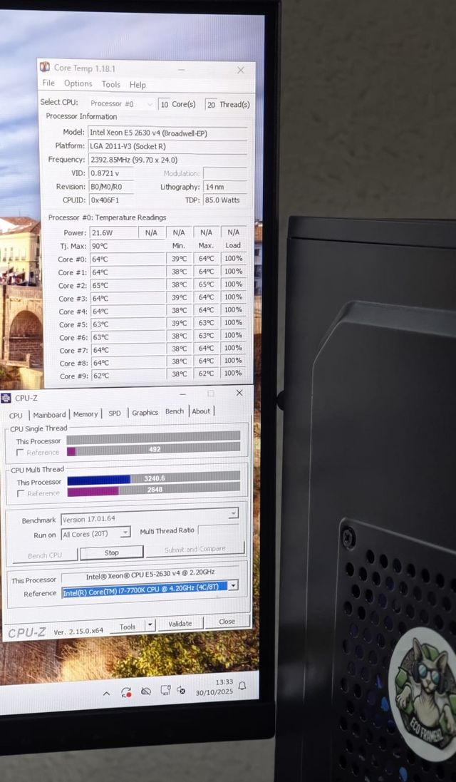 PC 10CORES GTX 1050 TI 4GB 16GB RAM