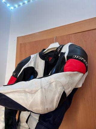 Chaqueta Dainese Cuero Moto Carreras