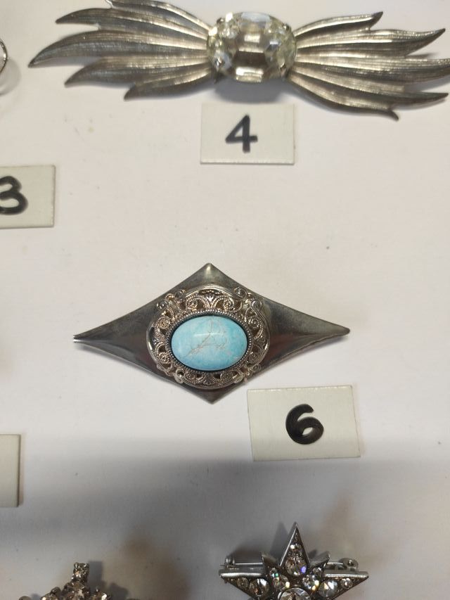 Spille vintage argentate