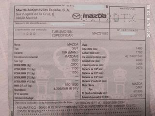 Tapa balancines Mazda  Motor 2.0 RF