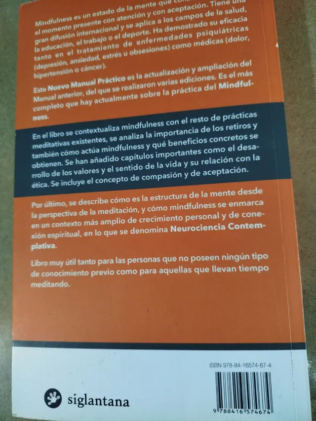 Mindfulness: Nuevo Manual Práctico