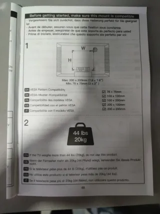 Soporte Pared TV Perlesmith Full-Motion PSPISF1