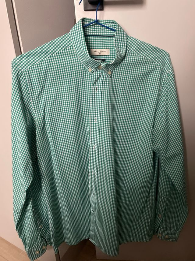 Camisa de cuadros verde