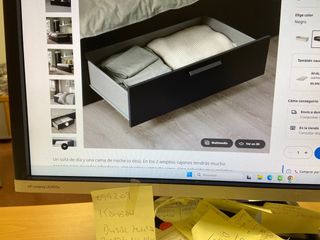 Diván con 2 cajones, embalado