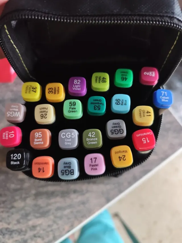 Rotuladores 24 colores doble punta sin usar