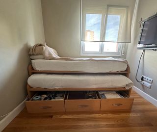 Cama nido con 3 cajones y 2 colchones