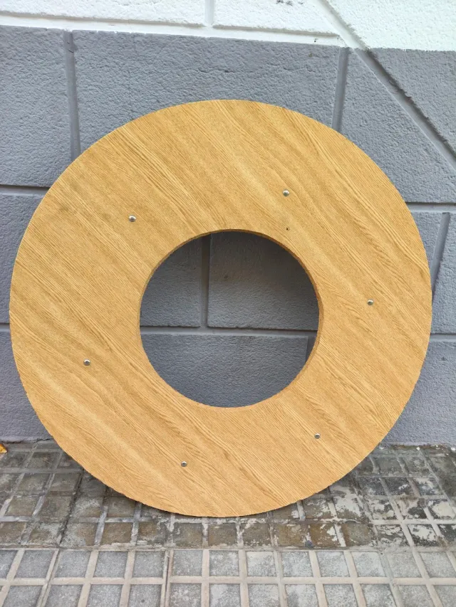 Tarima de madera circular