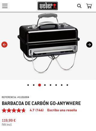 Barbecue portatile Weber Black