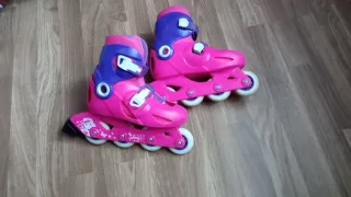 Patines Oxelo Niña Rosa/Morado Talla 30-32