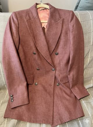 Americana Silbon Rosa Mujer