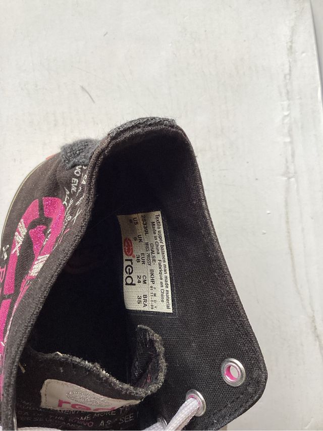 Zapatillas Ecko Unltd Negras y Rosas. 38