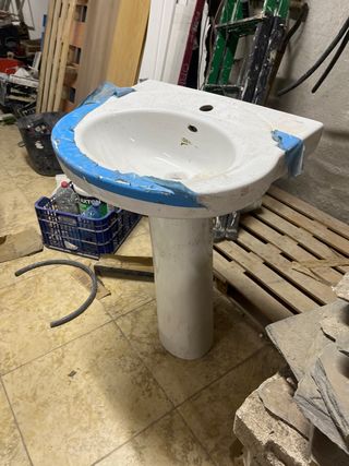 Lavabo ROCA con pie 60 cm