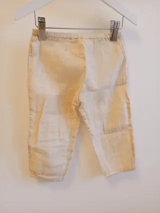 Pantaloni bambina dorati 2 anni