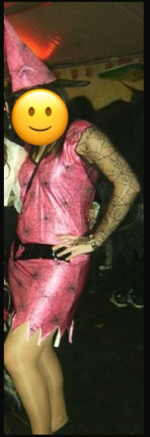 Disfraz Bruja Halloween Rosa y Negro