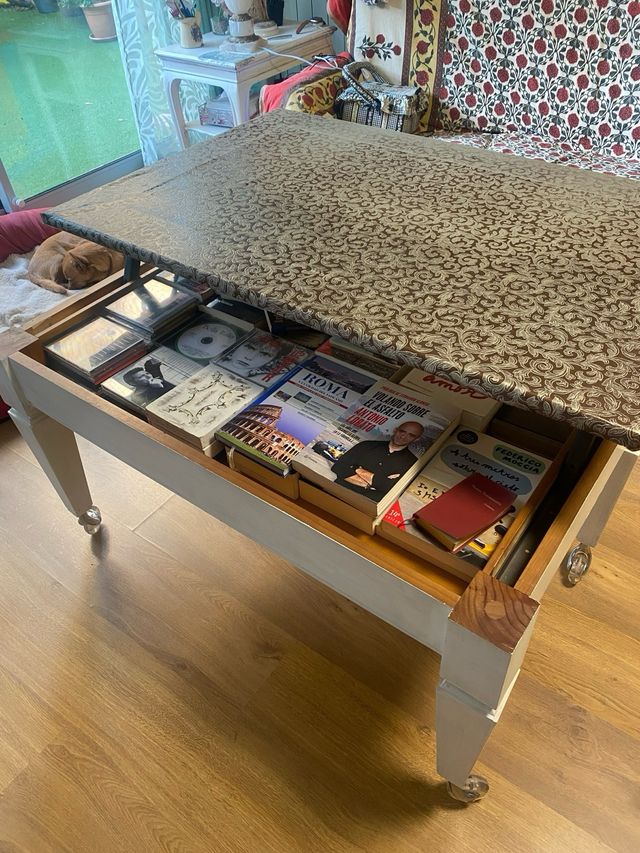 Mesa de centro madera con ruedas Urge vender