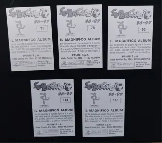 Panini Supercalcio 1996/1997 - Carte Calcio Napoli