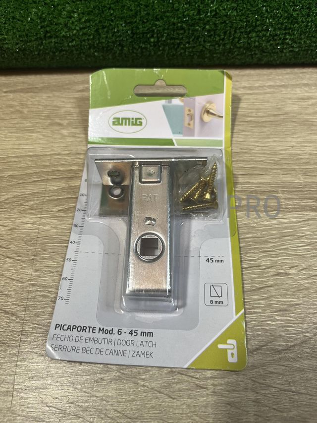 Picaporte de Acero Latonado Amig