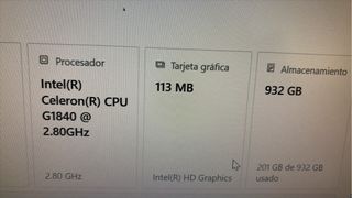 Monitor LG mas PC 

8,00 GB (7,87 GB usable) Intel