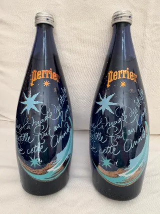 2 bottiglie Perrier da collezione