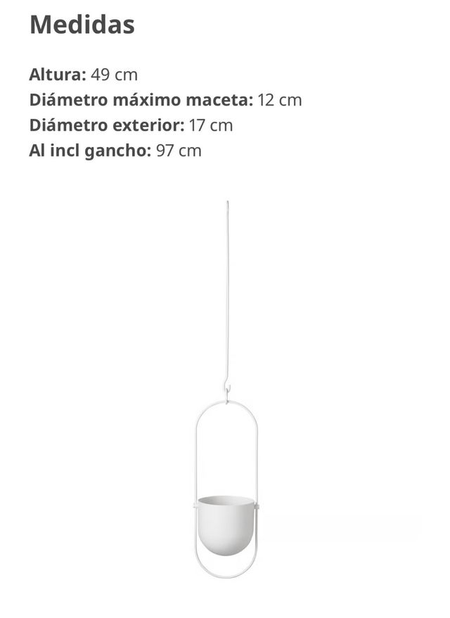 Macetero colgante IKEA CHILISTRÅN