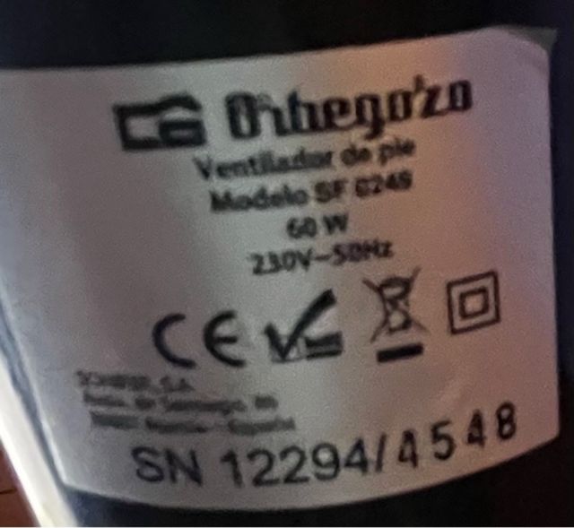 Ventilador Orbegozo SF0249