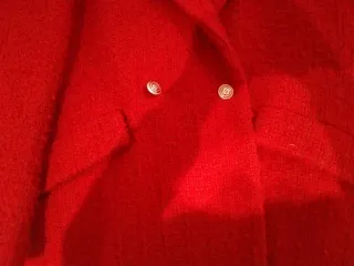 Abrigo tweed rojo Maje Talla 36