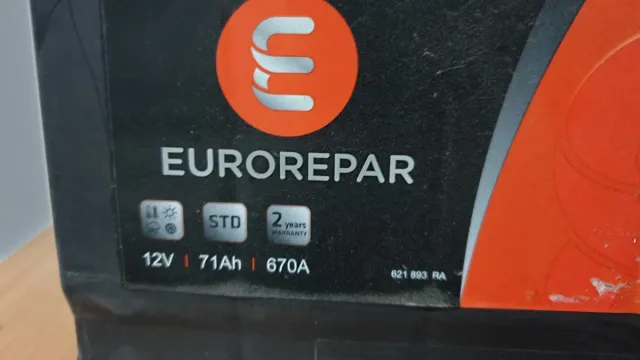 Batería Eurorepar 12V 71Ah 670A