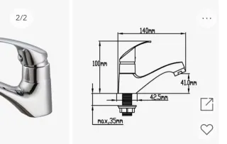 Grifo monomando un agua
