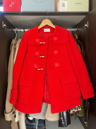Abrigo lana Sandro rojo