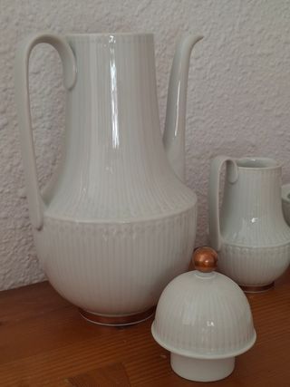 Porcelana vintage Alemana L.H.S. 3 piezas