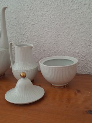 Porcelana vintage Alemana L.H.S. 3 piezas