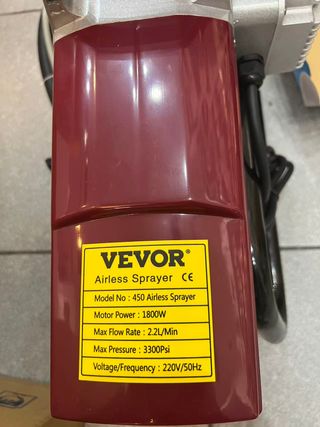 VEVOR Pulverizador de Pintura 1800 W Máquinas