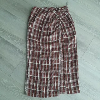 Impecable Falda Zara Marrón Midi Talla S