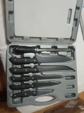 Set de Cuchillos de Cocina con Estuche