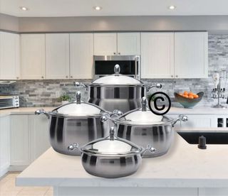 Batteria di pentole acciaio inox 18/10