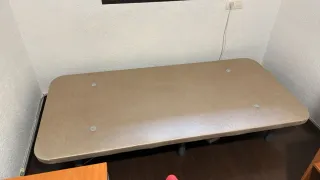 Base tapizada nueva beige y gris