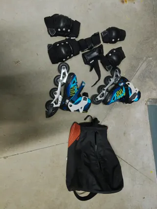 Patines en línea para niños + protecciones