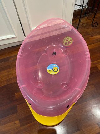 Bañera para bebé con diseño de pato