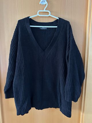 Jersey Bershka oversize negro