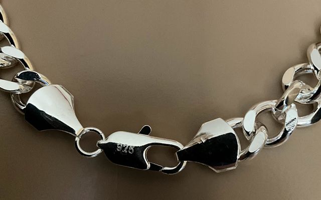 Catena Uomo Argento 925 lunga 61 cm Larga 10 mm