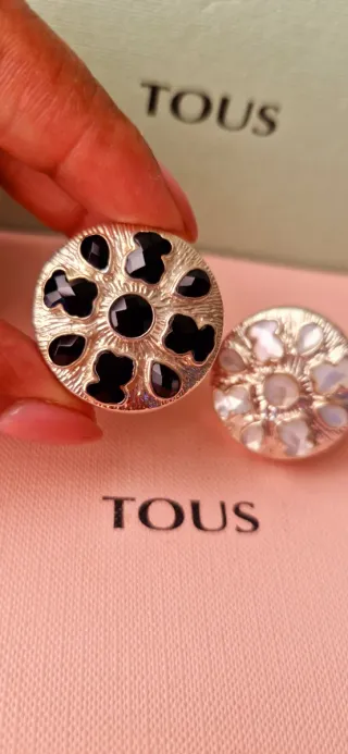 Anillos Tous Plata Ónix y Nácar