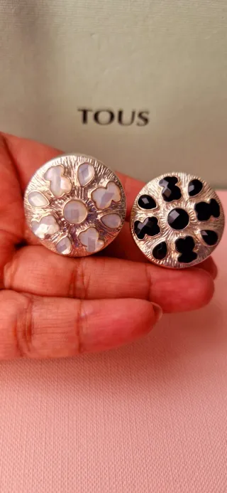 Anillos Tous Plata Ónix y Nácar