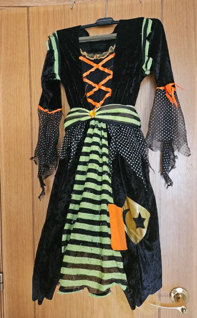 Disfraz Bruja Halloween Talla 7/10 años 