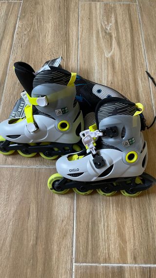 Patines 4 Ruedas Niño + Protectores Talla 30-32