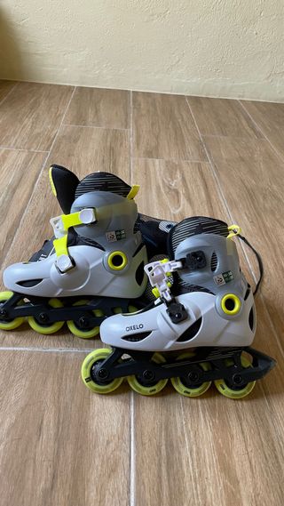 Patines 4 Ruedas Niño + Protectores Talla 30-32