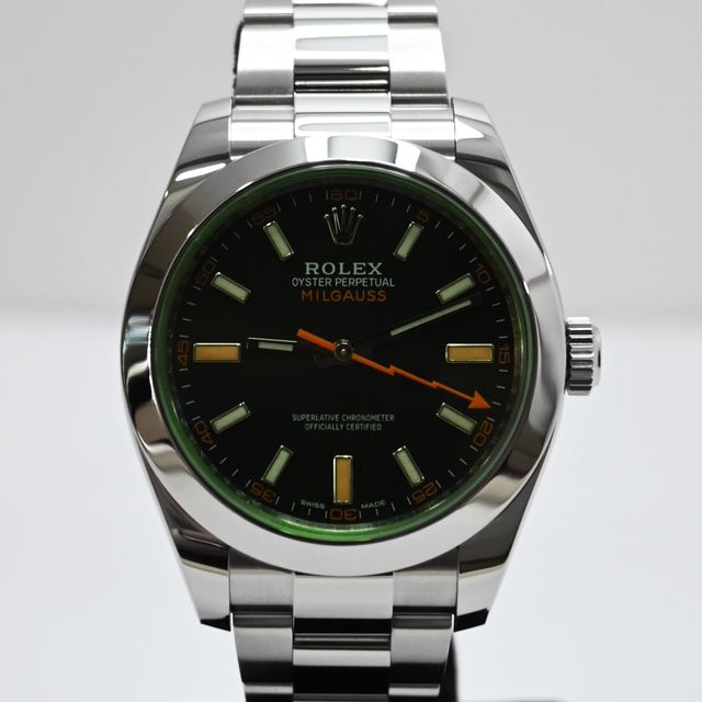 Rolex Milgauss Esfera Negra Cristal Verde