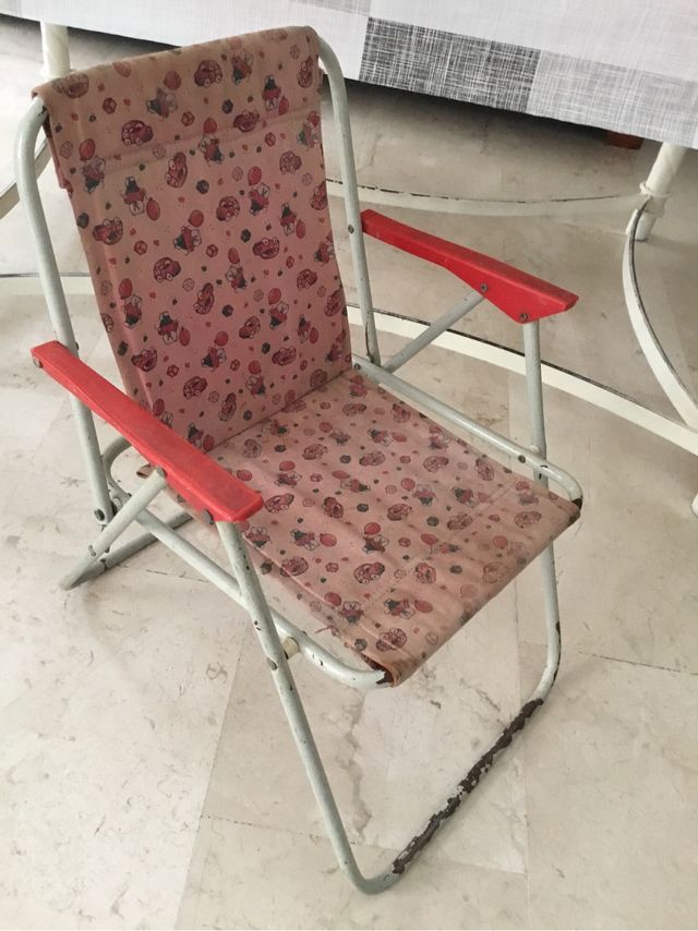 Silla plegable infantil con estampado