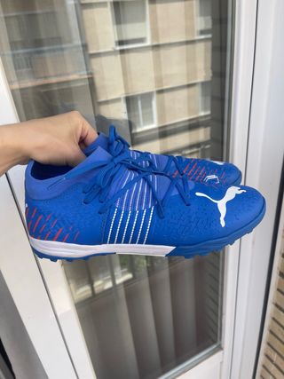 Zapatos Fútbol Puma Hombre Azules