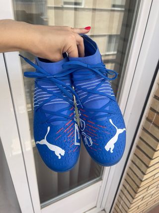 Zapatos Fútbol Puma Hombre Azules