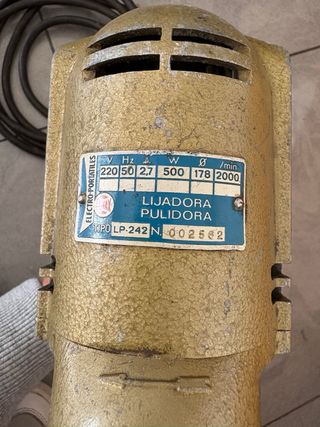 Pulidora Lijadora Antigua Dorada